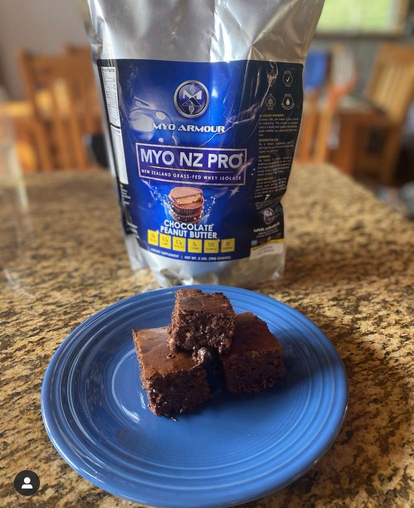 4 Ingredient Flourless Protein Brownies