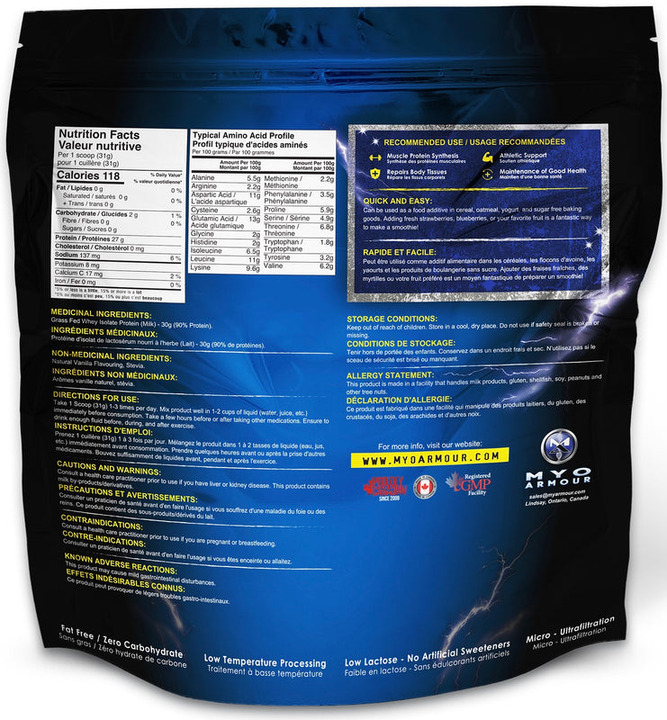 Grassfed Whey Isolate 2lbs