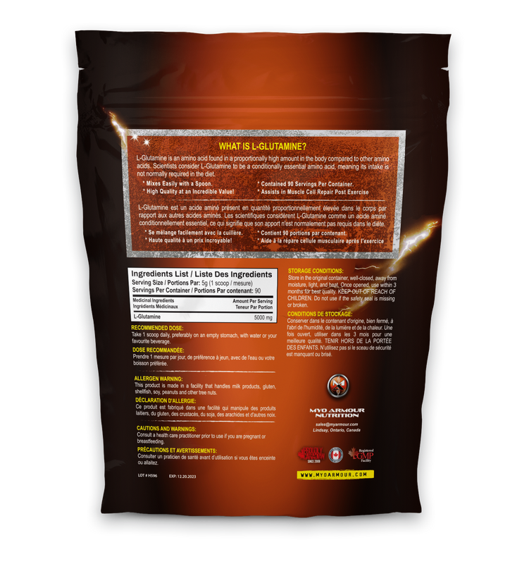 Myo Armour Recovery - L - Glutamine 500g - 90 servings
